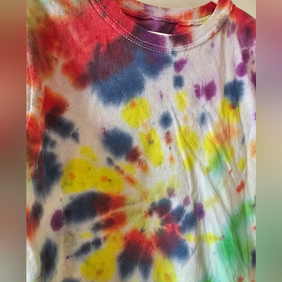 sz Youth Medium Tie Dye‎ T-shirt Retro School Spirit - Picture 5 of 8